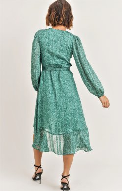 Wrap Midi Dress