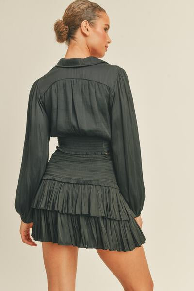 The Rowena Tie Blouse Set