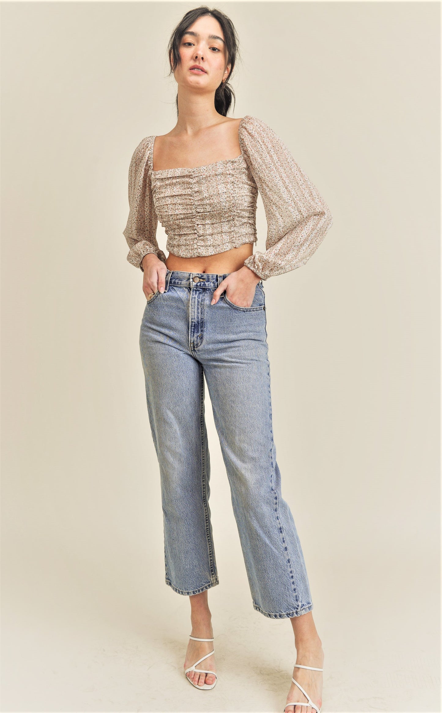 Mio Ruched Top