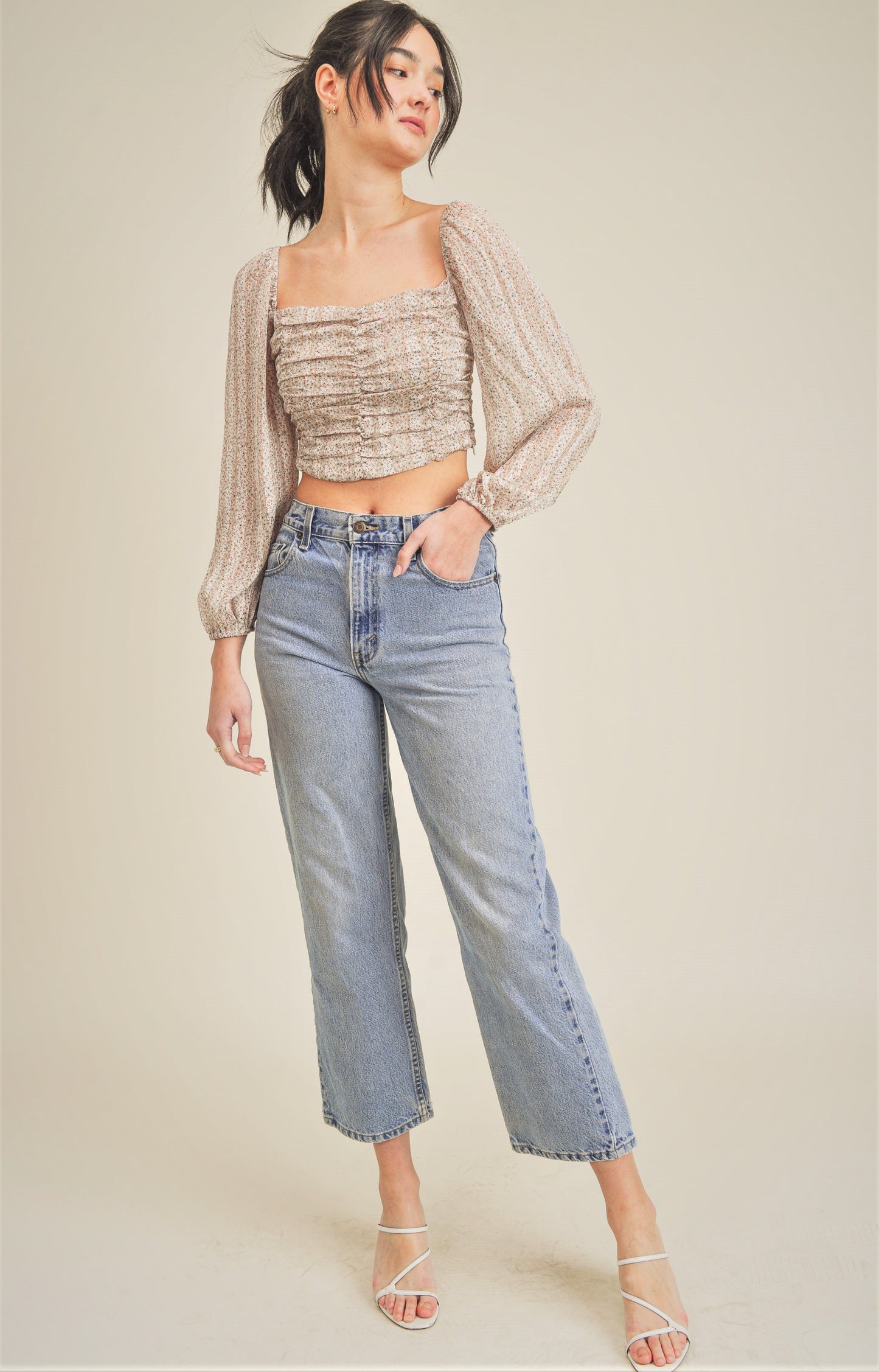 Mio Ruched Top