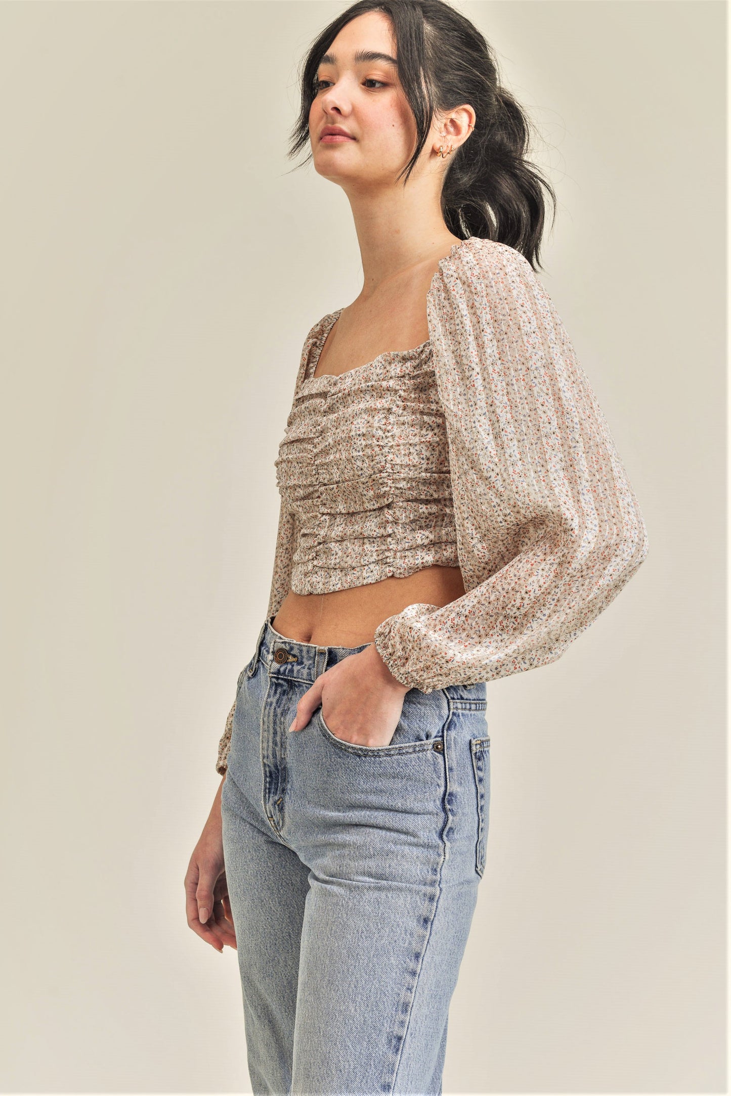 Mio Ruched Top