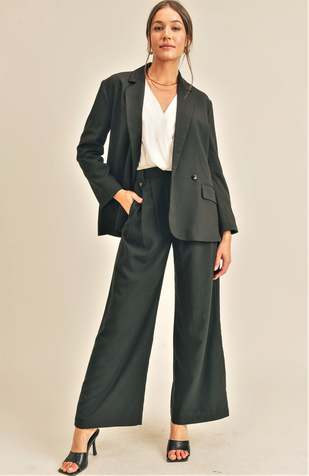 Lori Blazer and Pant Set