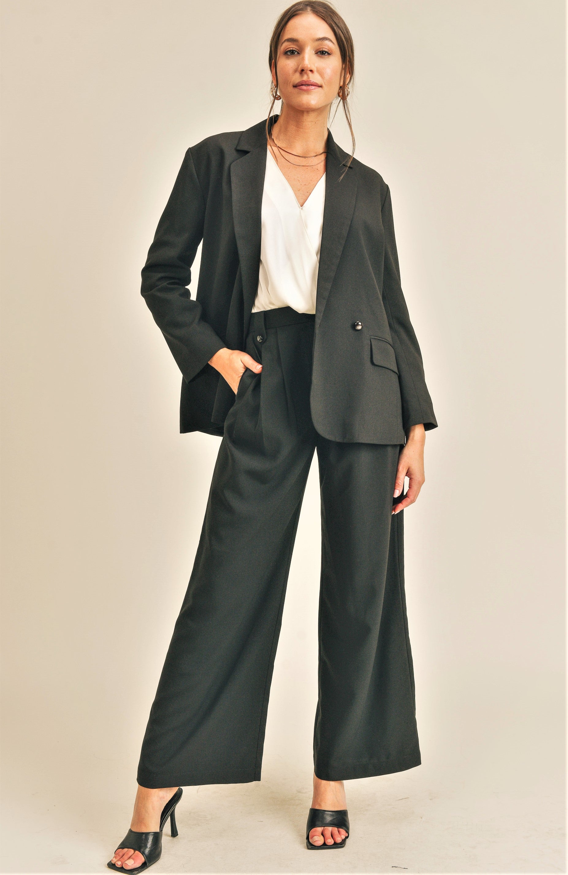 Lori Blazer and Pant Set