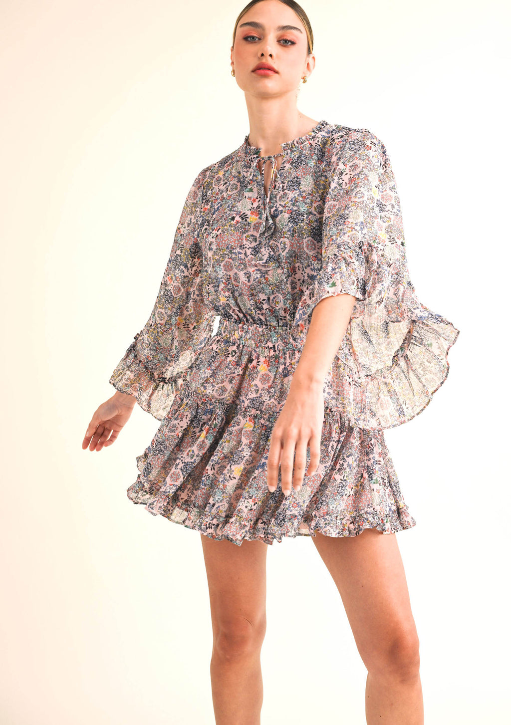 Lisa Pink Multi Dress