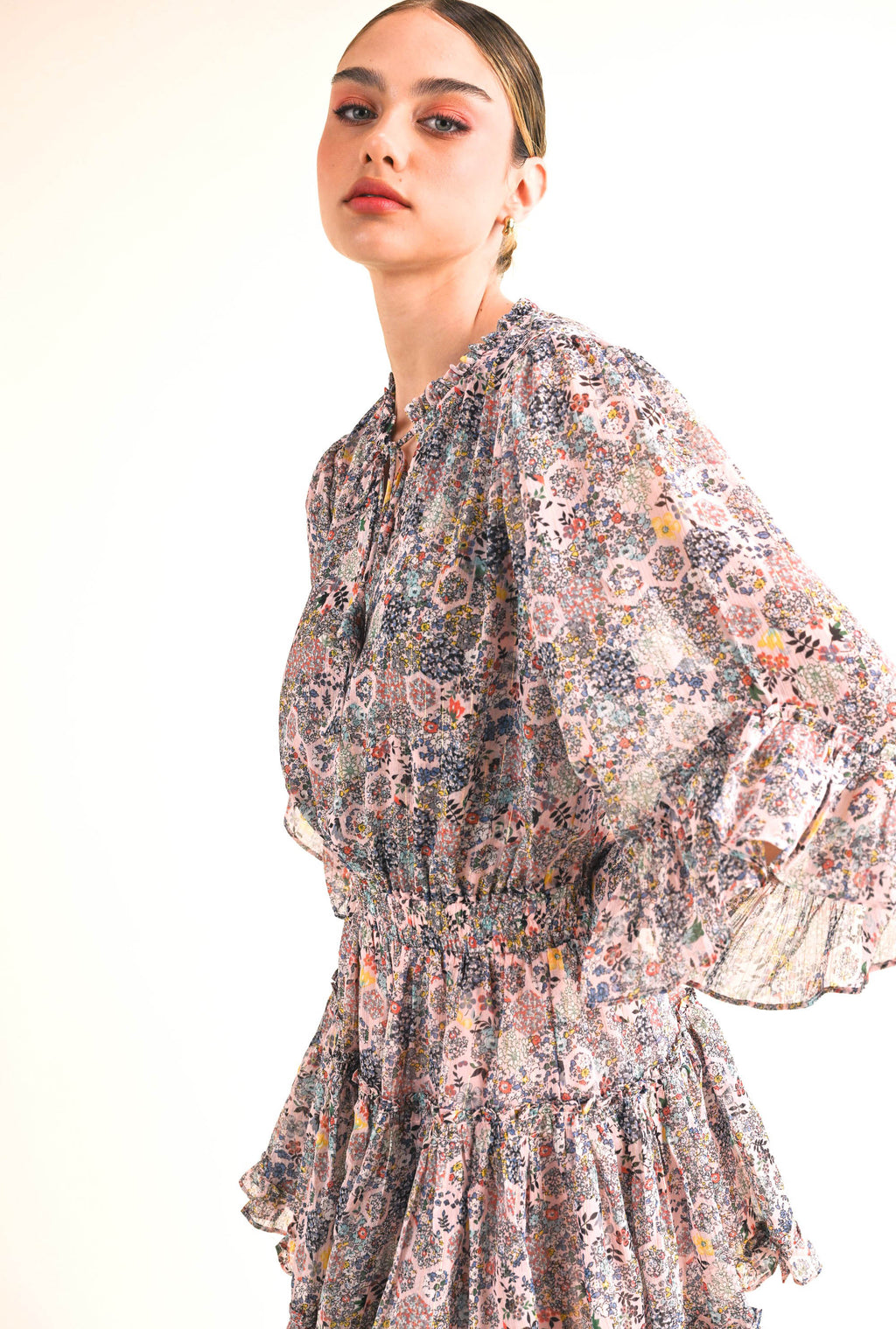 Lisa Pink Multi Dress