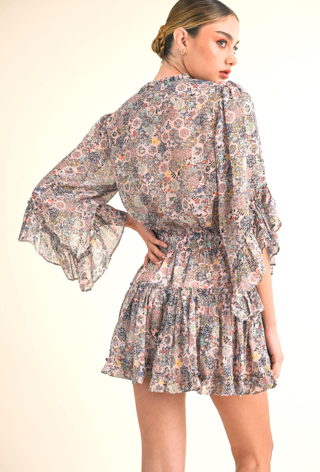 Lisa Pink Multi Dress