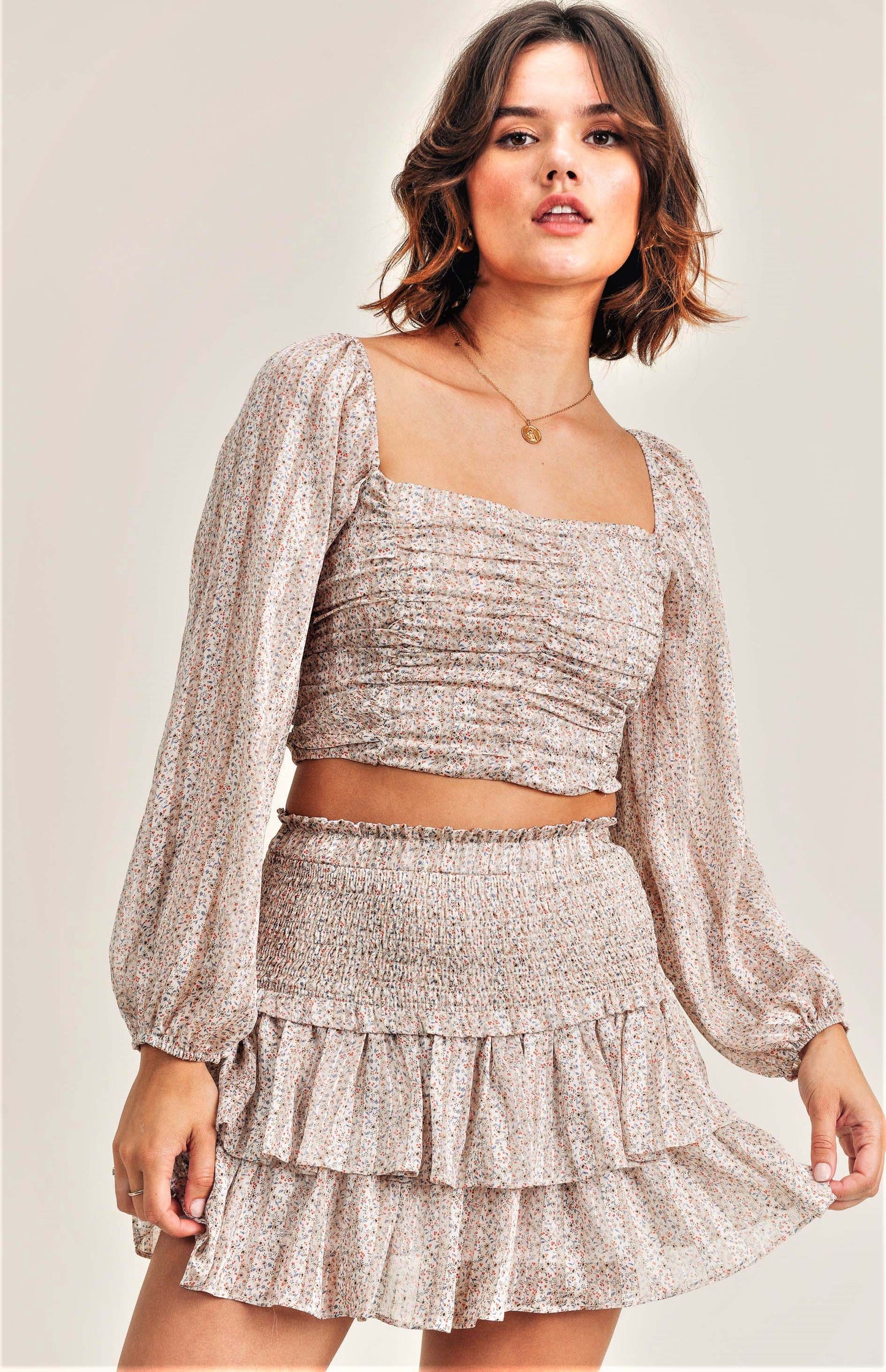 Mio Ruched Top