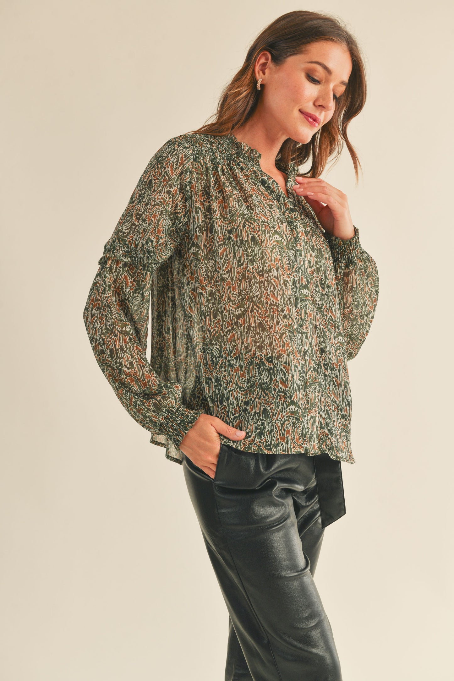 Veronica  Ruffle Blouse