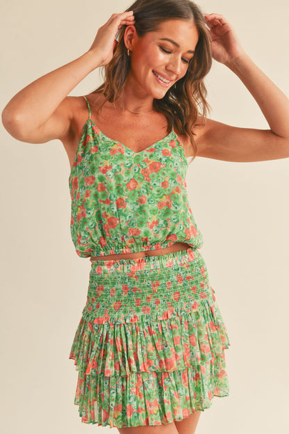 Shanae Smocked Skirt