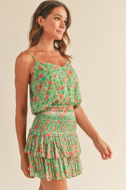 Shanae Smocked Skirt