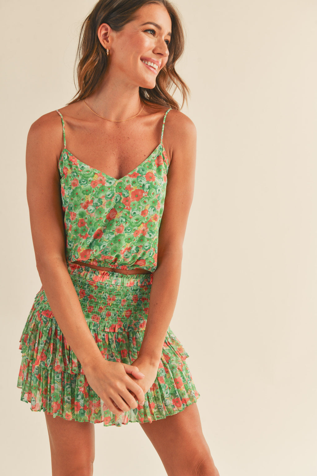 Shanae Smocked Skirt