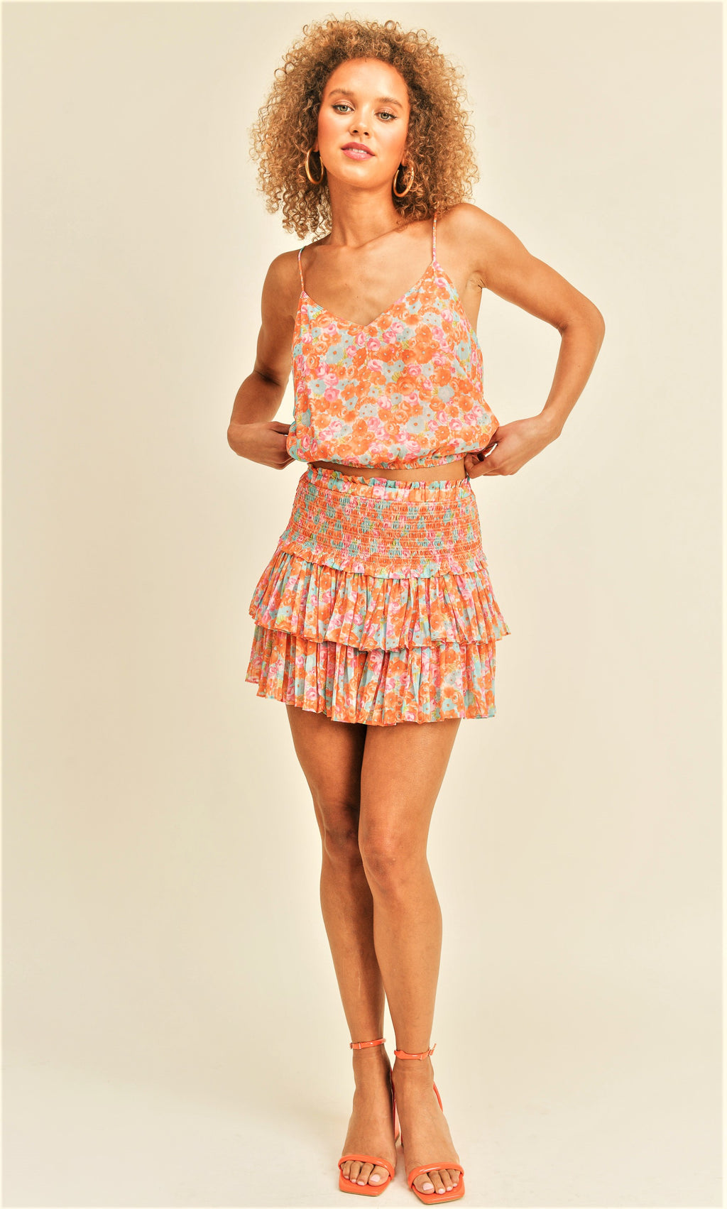 Shanae Smocked Skirt