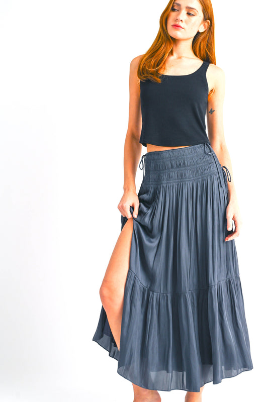 Melory Smocked Waist Maxi Skirt