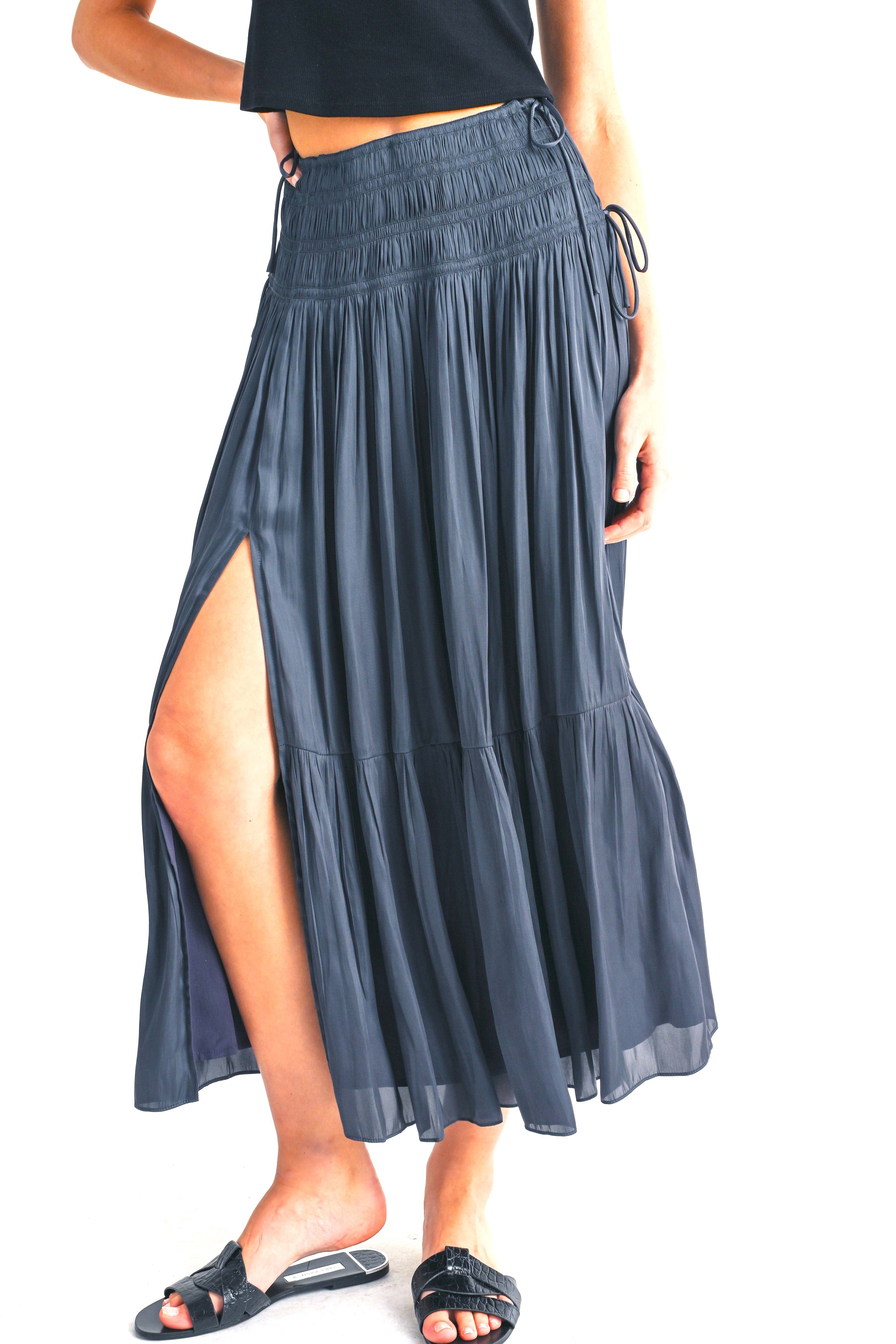 Melory Smocked Waist Maxi Skirt