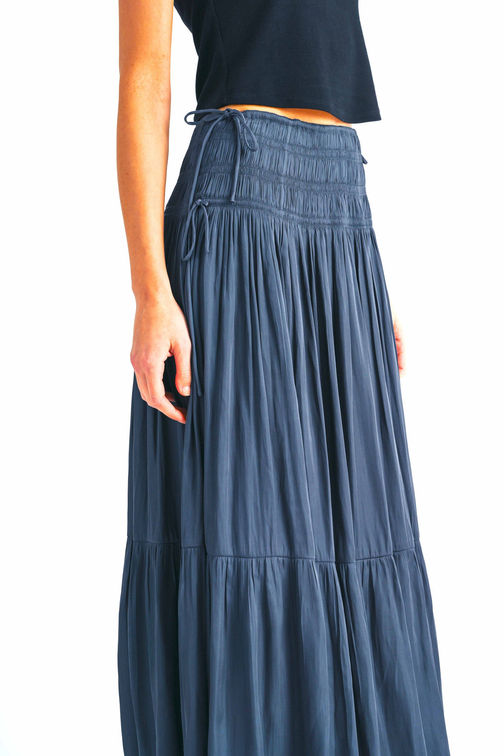 Melory Smocked Waist Maxi Skirt