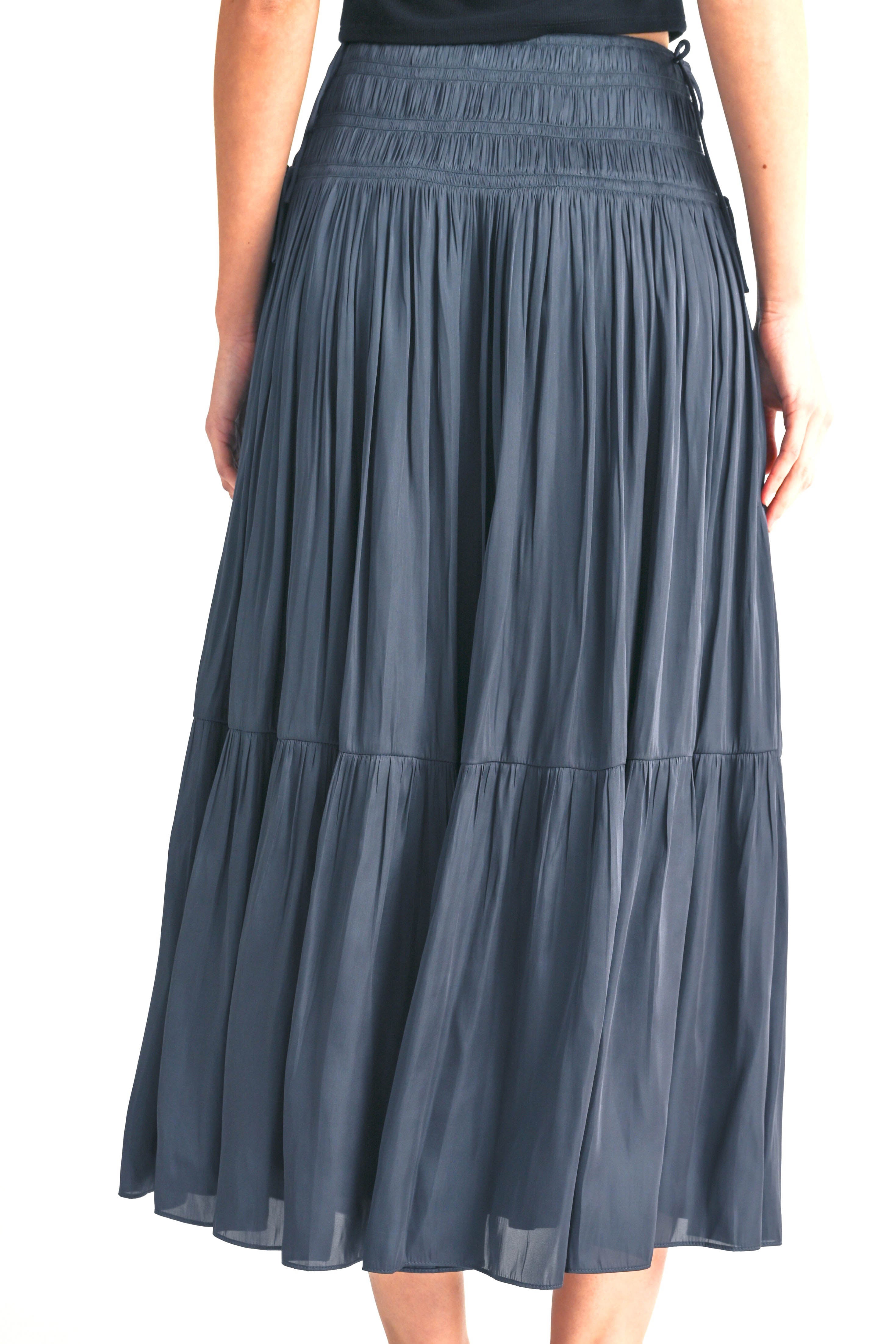 Melory Smocked Waist Maxi Skirt