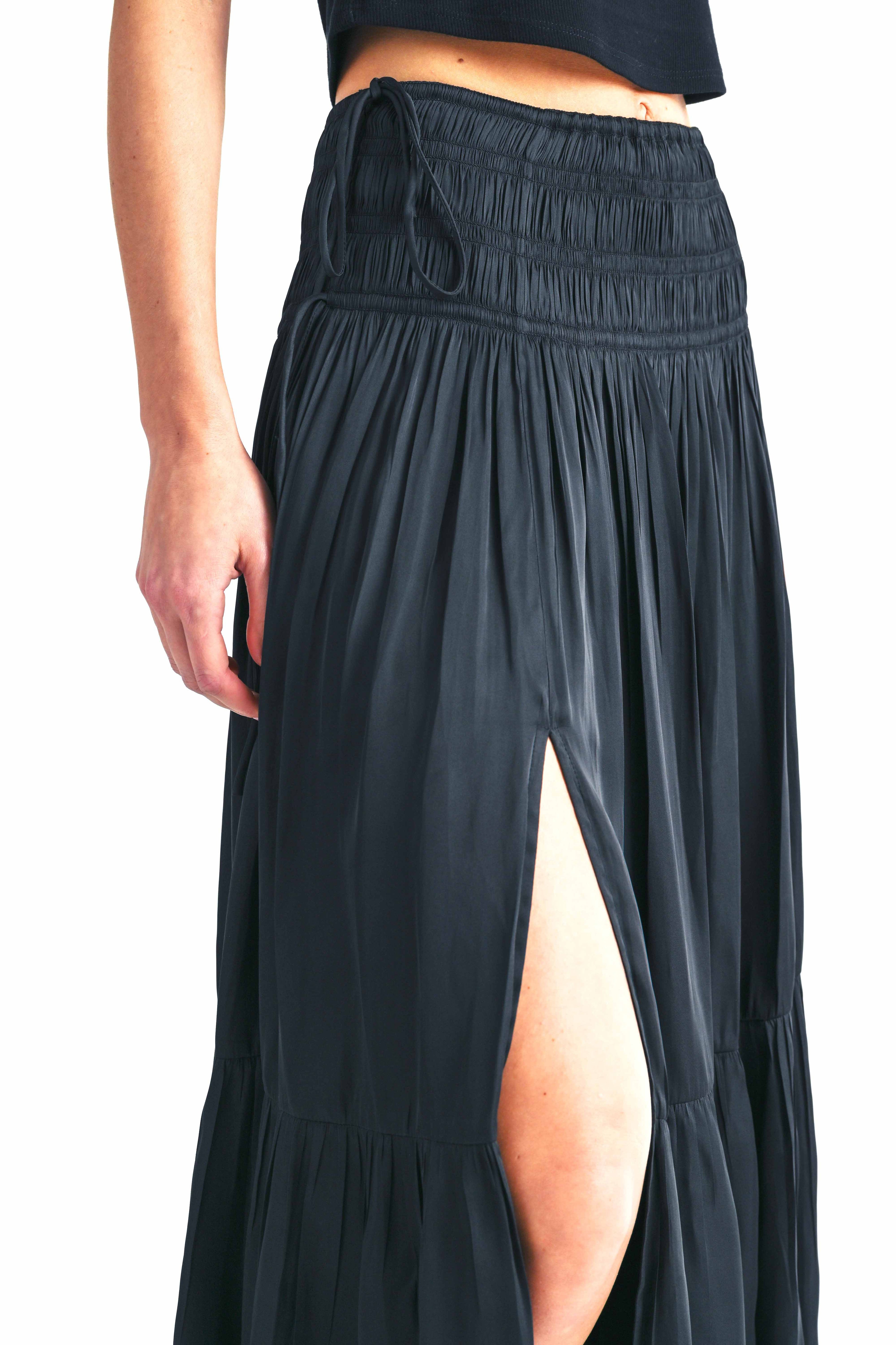 Melory Smocked Waist Maxi Skirt