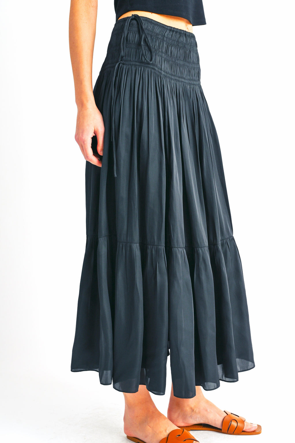 Melory Smocked Waist Maxi Skirt
