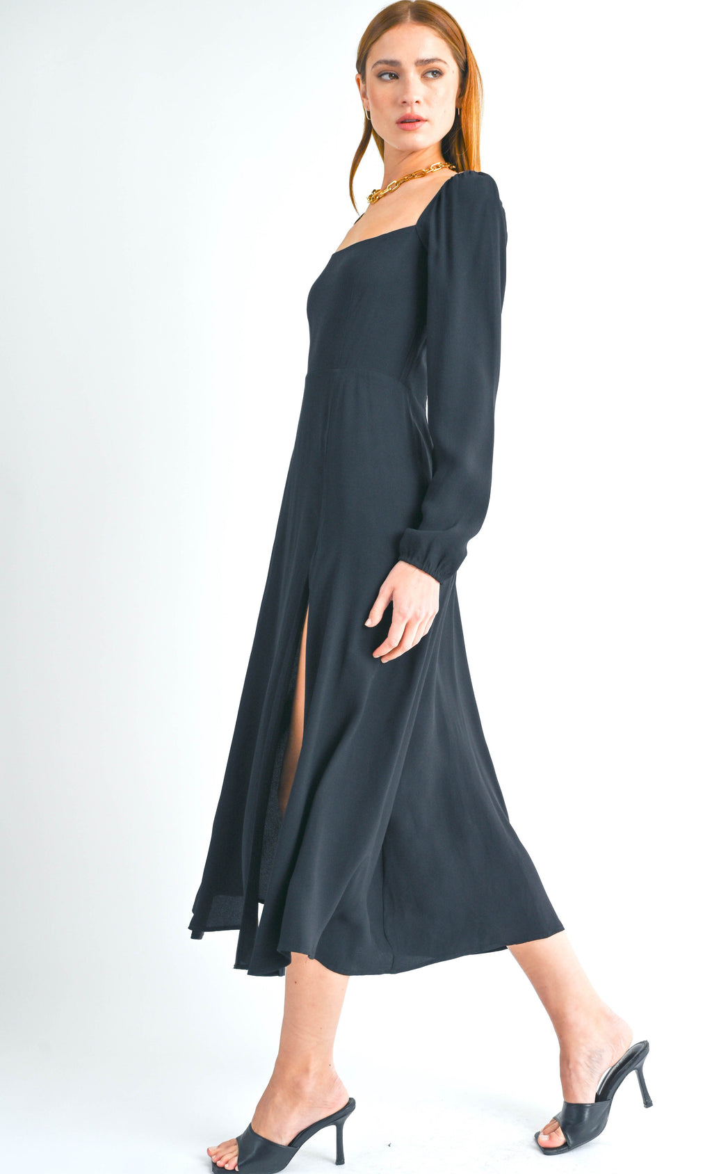 Kendall Long square neck dress