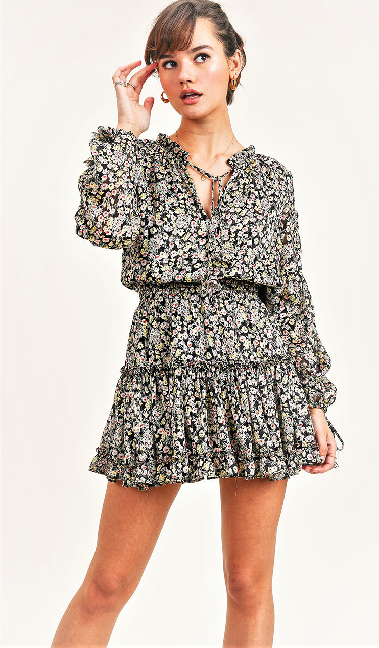 Floral Ruffle Dress