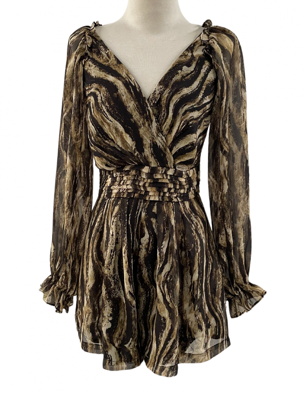 Nora Animal Print Romper