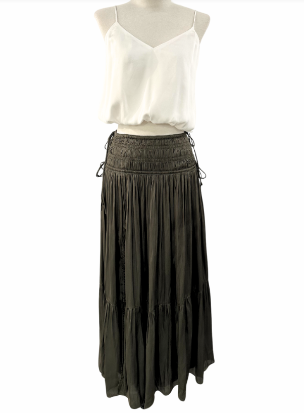 Melory Smocked Waist Maxi Skirt