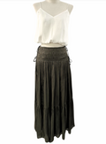 Melory Smocked Waist Maxi Skirt