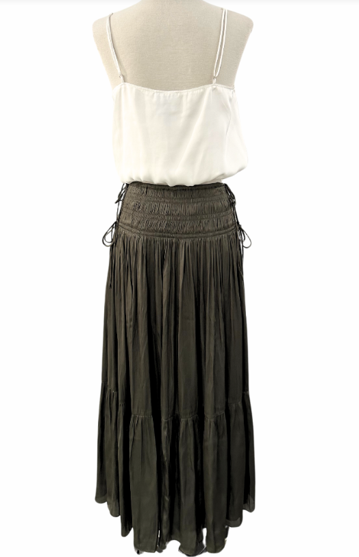 Melory Smocked Waist Maxi Skirt