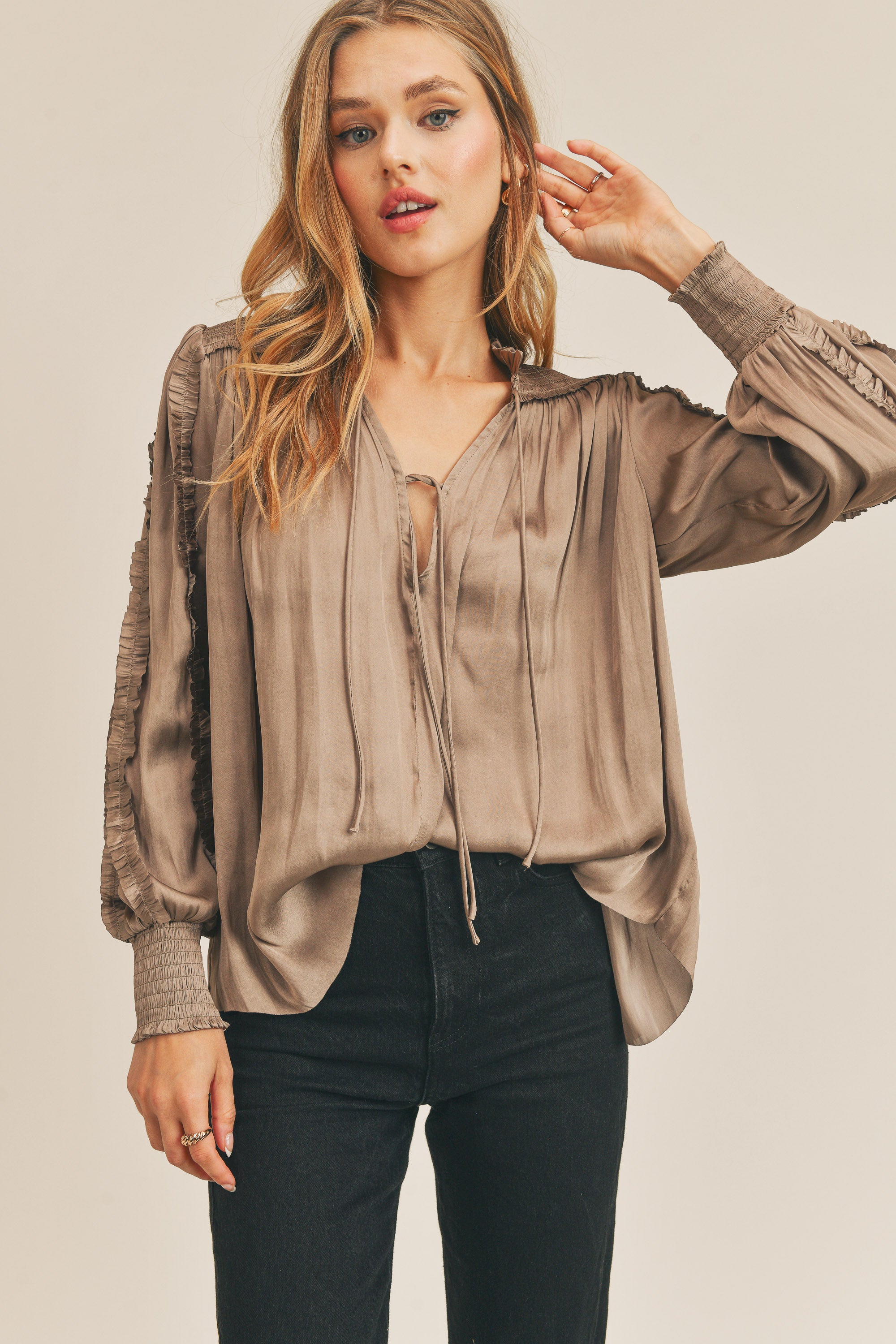 Karissa Ruffle Blouse