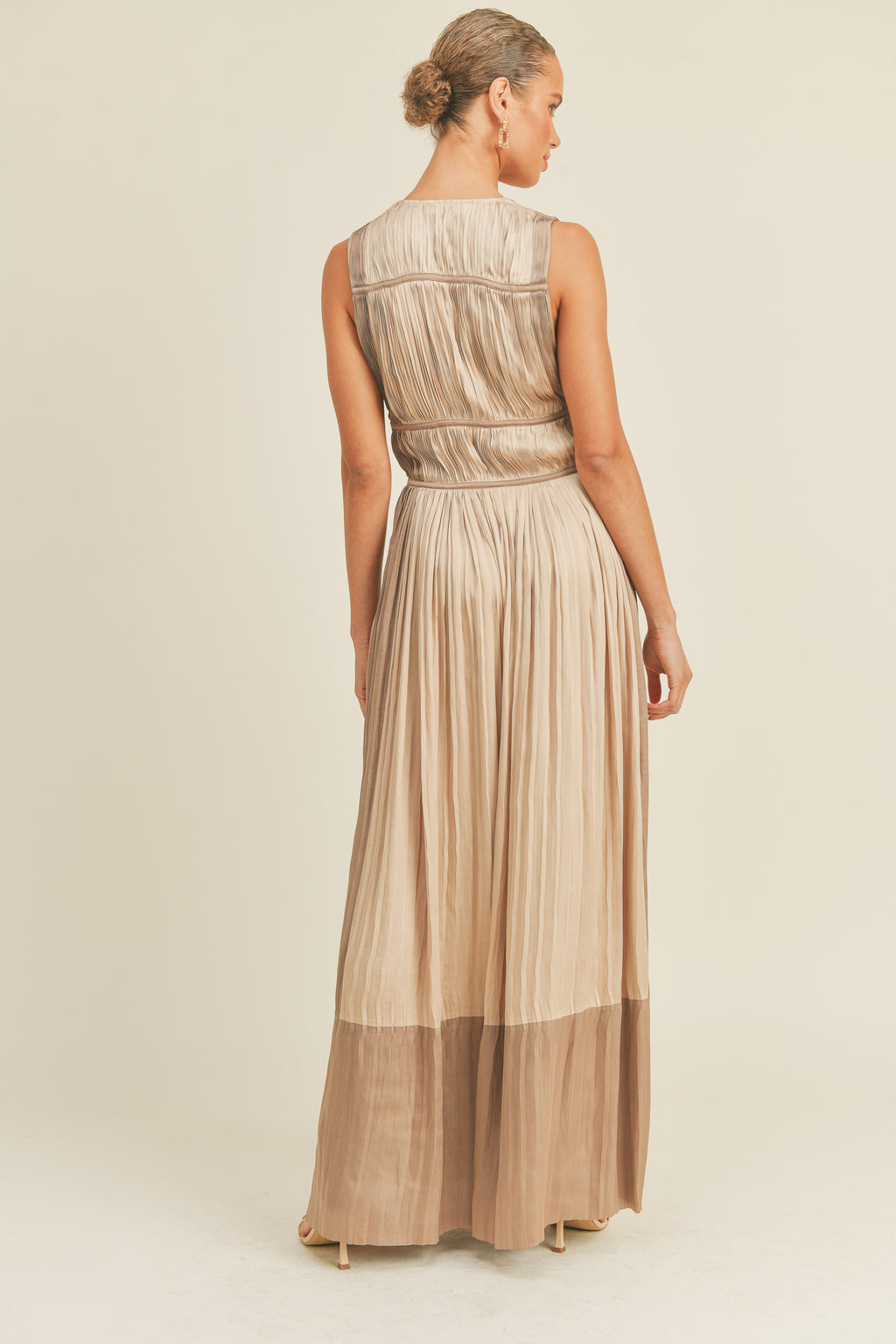 Kiara Color Blocked Maxi Dress