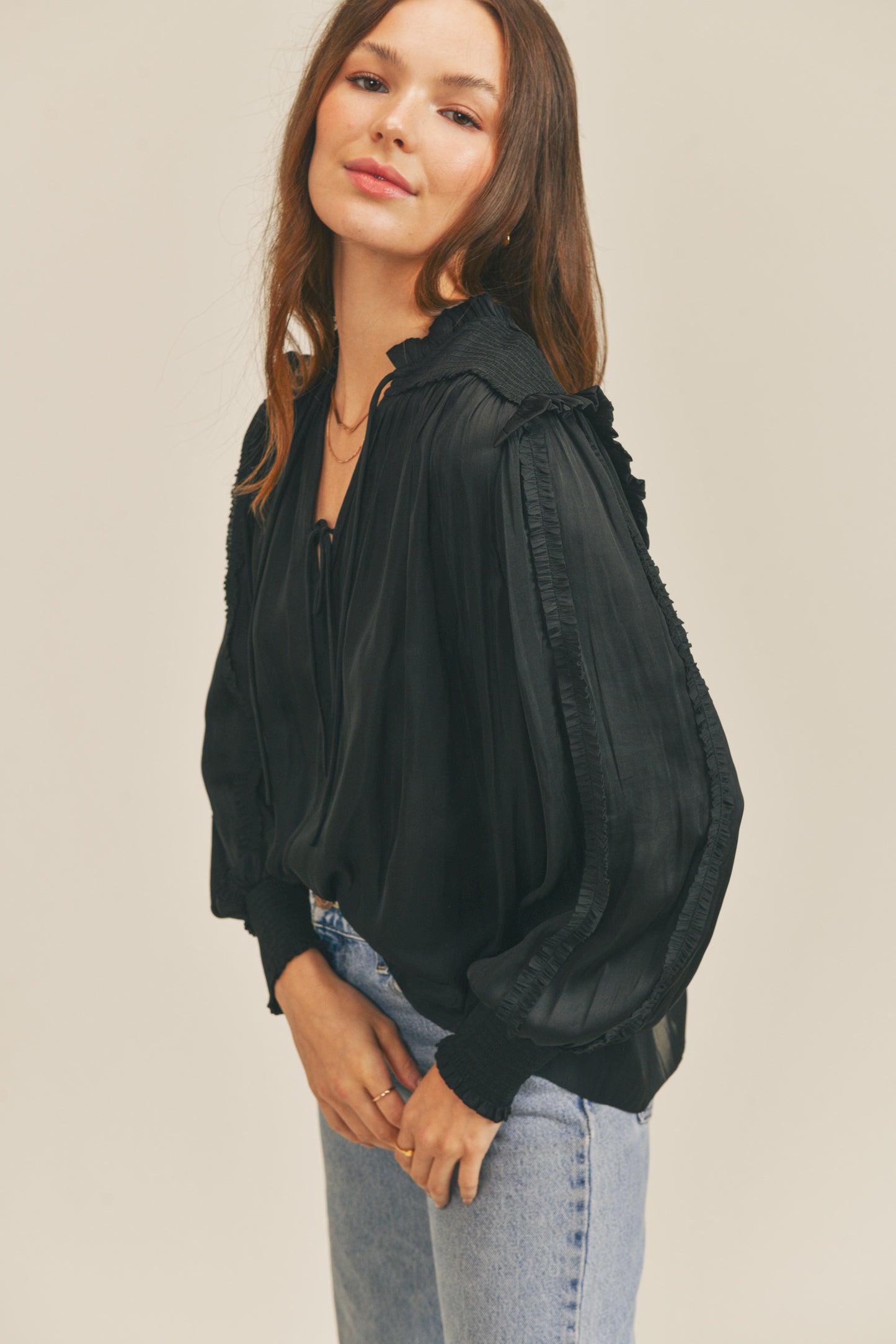 Karissa Ruffle Blouse